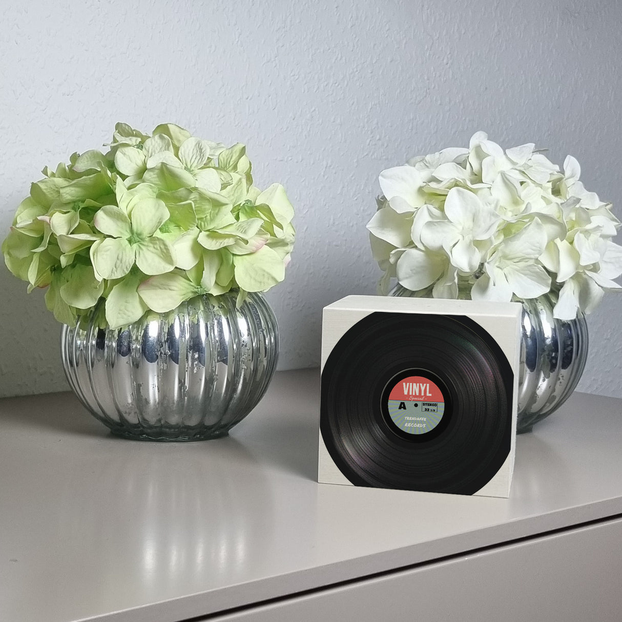 Spardose aus Keramik im Retro Vinyl Schallplattendesign RocknRoll-Stil