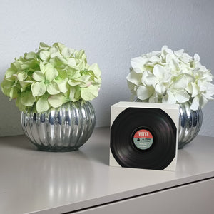 Spardose aus Keramik im Retro Vinyl Schallplattendesign RocknRoll-Stil