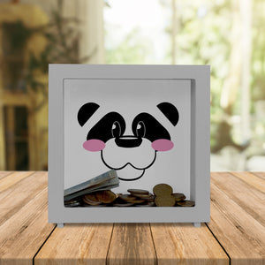 Spardose aus Keramik mit niedlichem Panda-Gesicht - für kleine Kinder