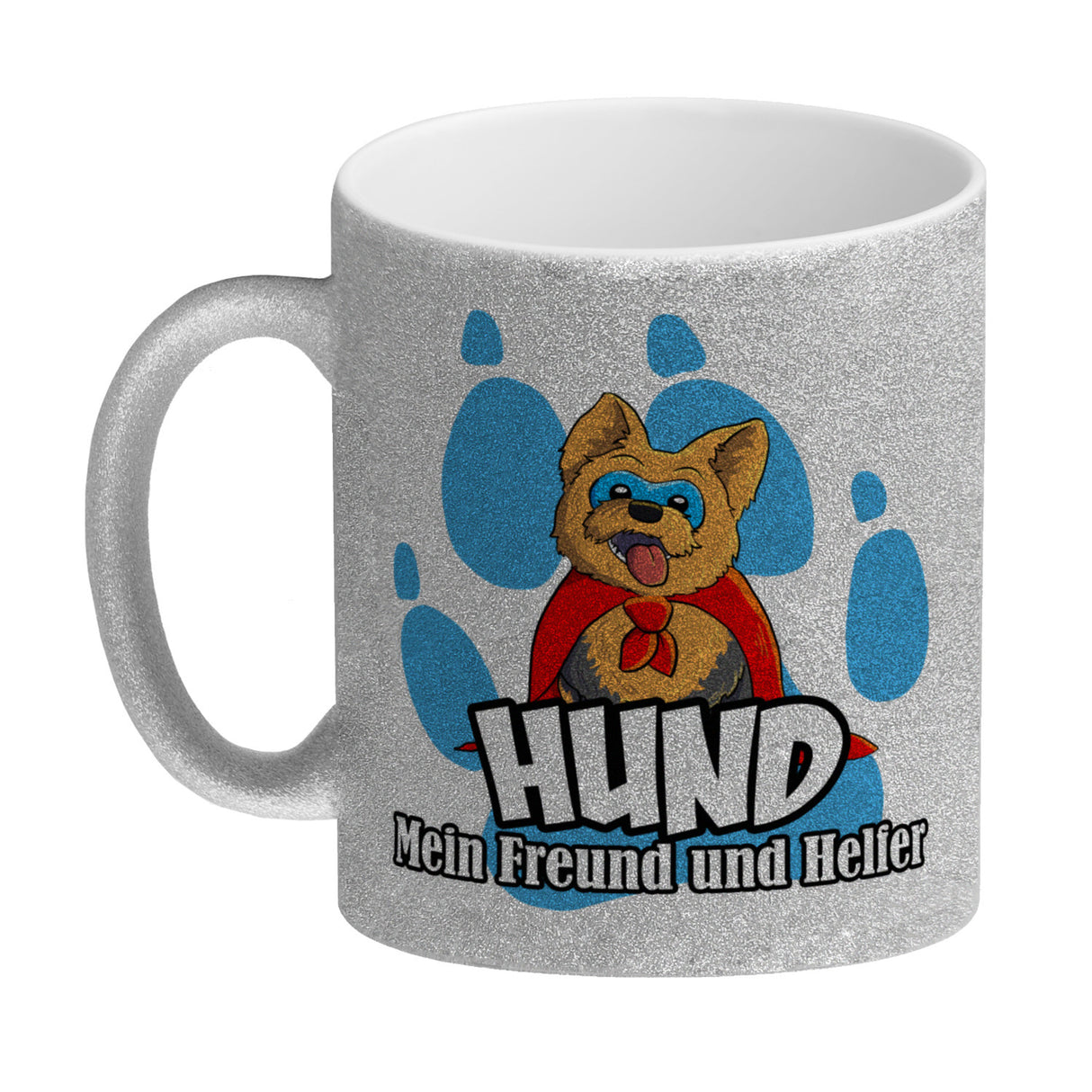 Kaffeebecher mit Superhelden - Yorkshire Terrier - Hund mein Freund und Helfer