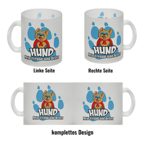 Kaffeebecher mit Superhelden - Yorkshire Terrier - Hund mein Freund und Helfer