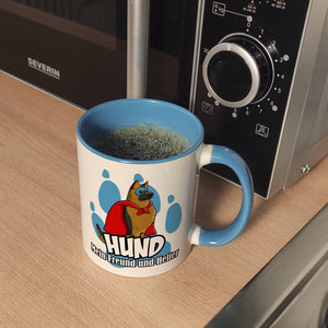 Kaffeebecher mit Superhelden - Schäferhund - Hund mein Freund und Helfer
