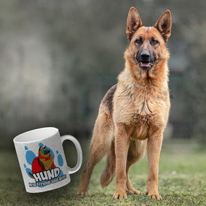Kaffeebecher mit Superhelden - Schäferhund - Hund mein Freund und Helfer