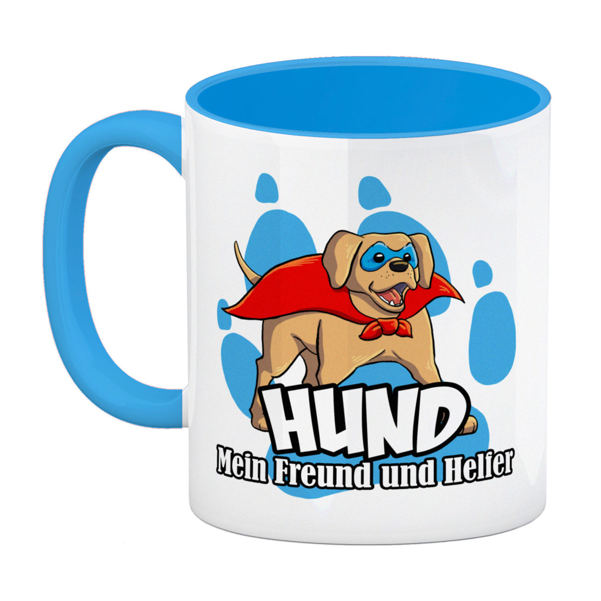 Kaffeebecher mit Superhelden - Labrador - Hund mein Freund und Helfer