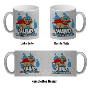 Kaffeebecher mit Superhelden - Labrador - Hund mein Freund und Helfer