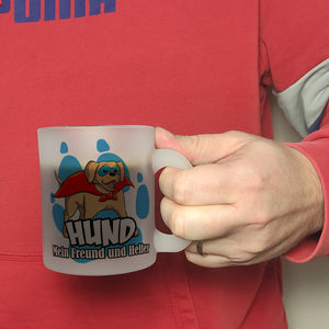 Kaffeebecher mit Superhelden - Labrador - Hund mein Freund und Helfer