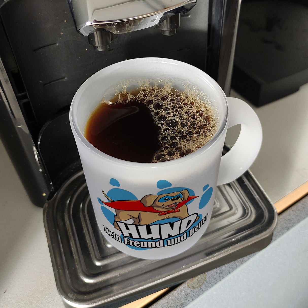 Kaffeebecher mit Superhelden - Labrador - Hund mein Freund und Helfer