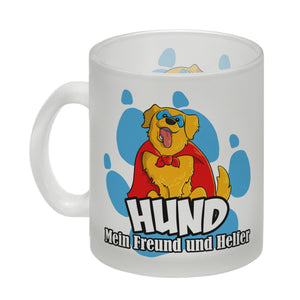 Kaffeebecher mit Superhelden - Golden Retriever - Hund mein Freund und Helfer