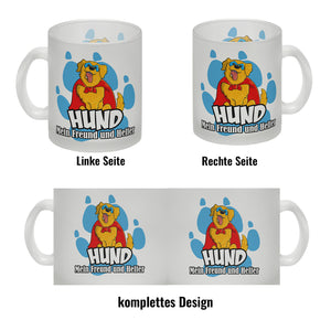 Kaffeebecher mit Superhelden - Golden Retriever - Hund mein Freund und Helfer