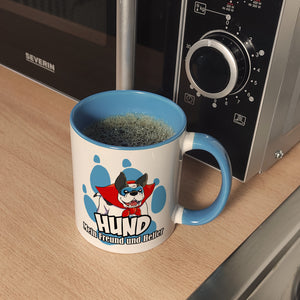 Kaffeebecher mit Superhelden - Dogge - Hund mein Freund und Helfer