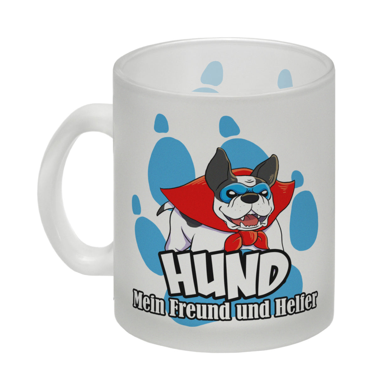 Kaffeebecher mit Superhelden - Dogge - Hund mein Freund und Helfer