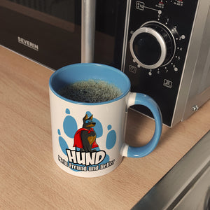 Kaffeebecher mit Superhelden - Dobermann - Hund mein Freund und Helfer