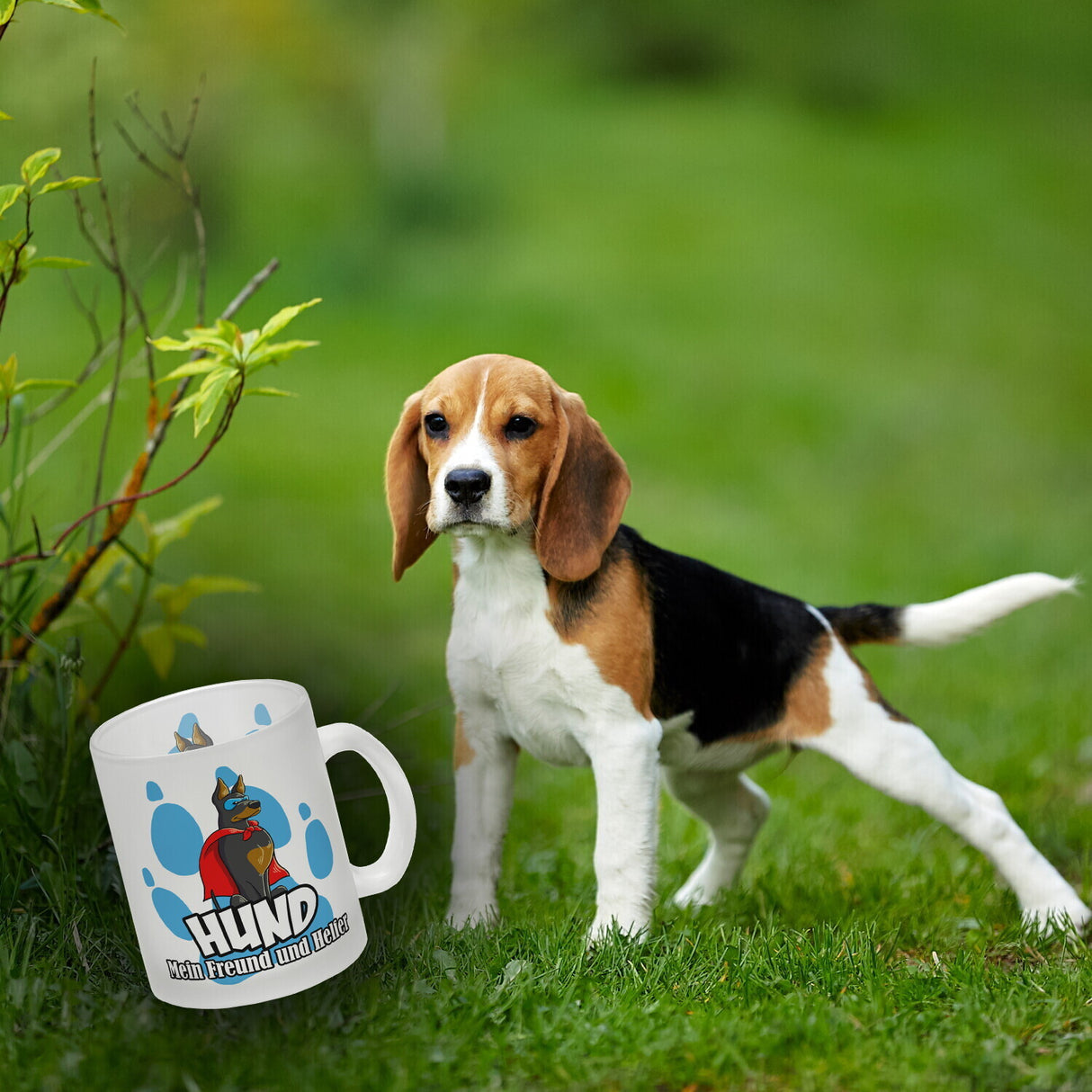 Kaffeebecher mit Superhelden - Dobermann - Hund mein Freund und Helfer