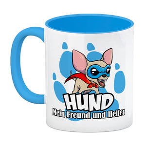 Kaffeebecher mit Superhelden - Chihuahua - Hund mein Freund und Helfer