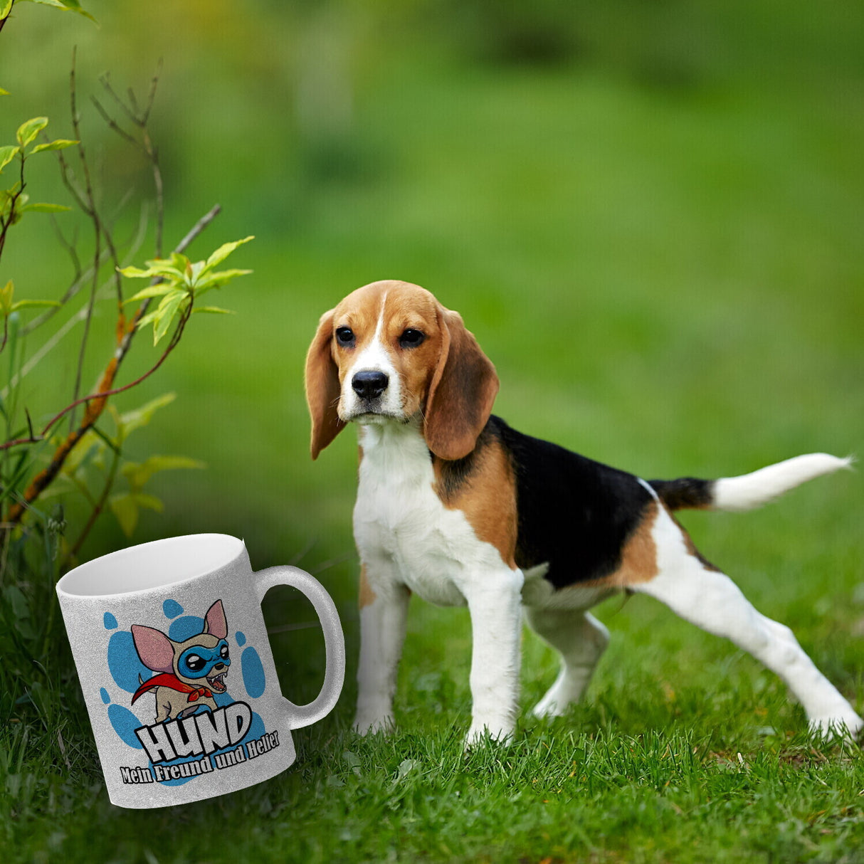 Kaffeebecher mit Superhelden - Chihuahua - Hund mein Freund und Helfer