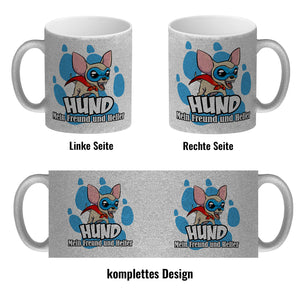 Kaffeebecher mit Superhelden - Chihuahua - Hund mein Freund und Helfer