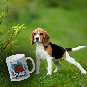Kaffeebecher mit Superhelden - Dackel - Hund mein Freund und Helfer