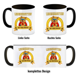 Kaffeebecher mit Superheld - Yorkshire Terrier - Lebensretter auf vier Pfoten