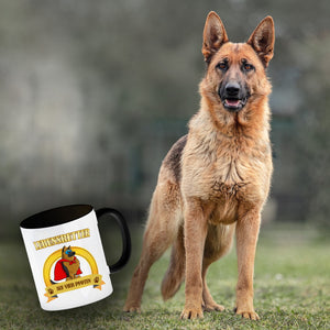 Kaffeebecher mit Superheld - Schäferhund - Lebensretter auf vier Pfoten
