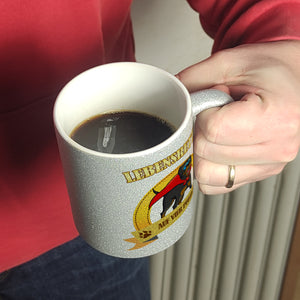 Kaffeebecher mit Superheld - Rottweiler - Lebensretter auf vier Pfoten