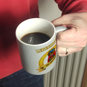 Kaffeebecher mit Superheld - Dackel - Lebensretter auf vier Pfoten