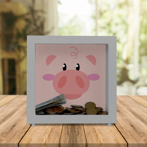 Spardose aus Keramik mit niedlichem Schweine-Gesicht - für kleine Kinder