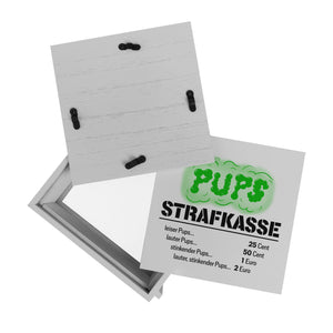 Spardose aus Keramik für Familien mit lustigem Spruch - Pups Strafkasse