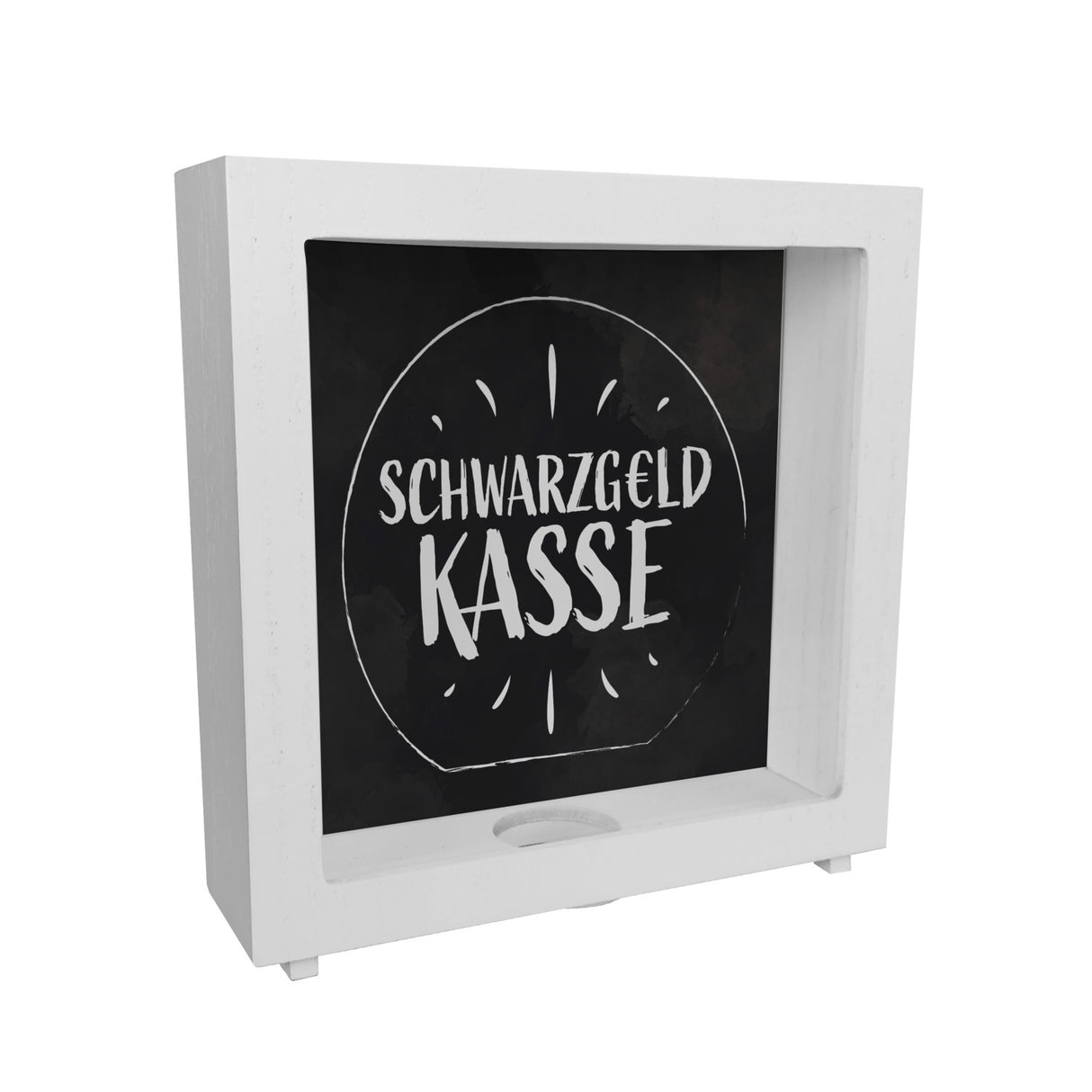 Spardose aus Keramik für Taschengeld mit lustigem Spruch - Schwarzgeld Kasse