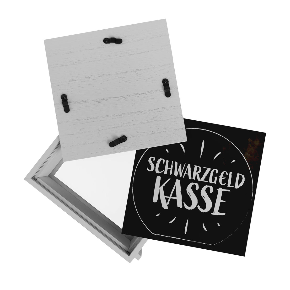 Spardose aus Keramik für Taschengeld mit lustigem Spruch - Schwarzgeld Kasse