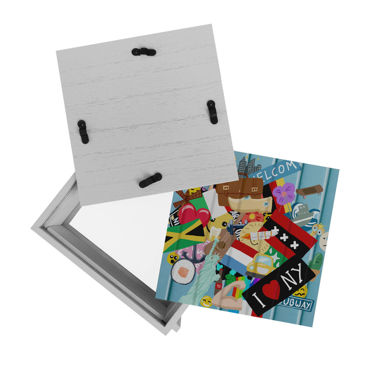 Spardose aus Keramik im Koffer Design mit Stickeroptik aus verschiedenen Ländern