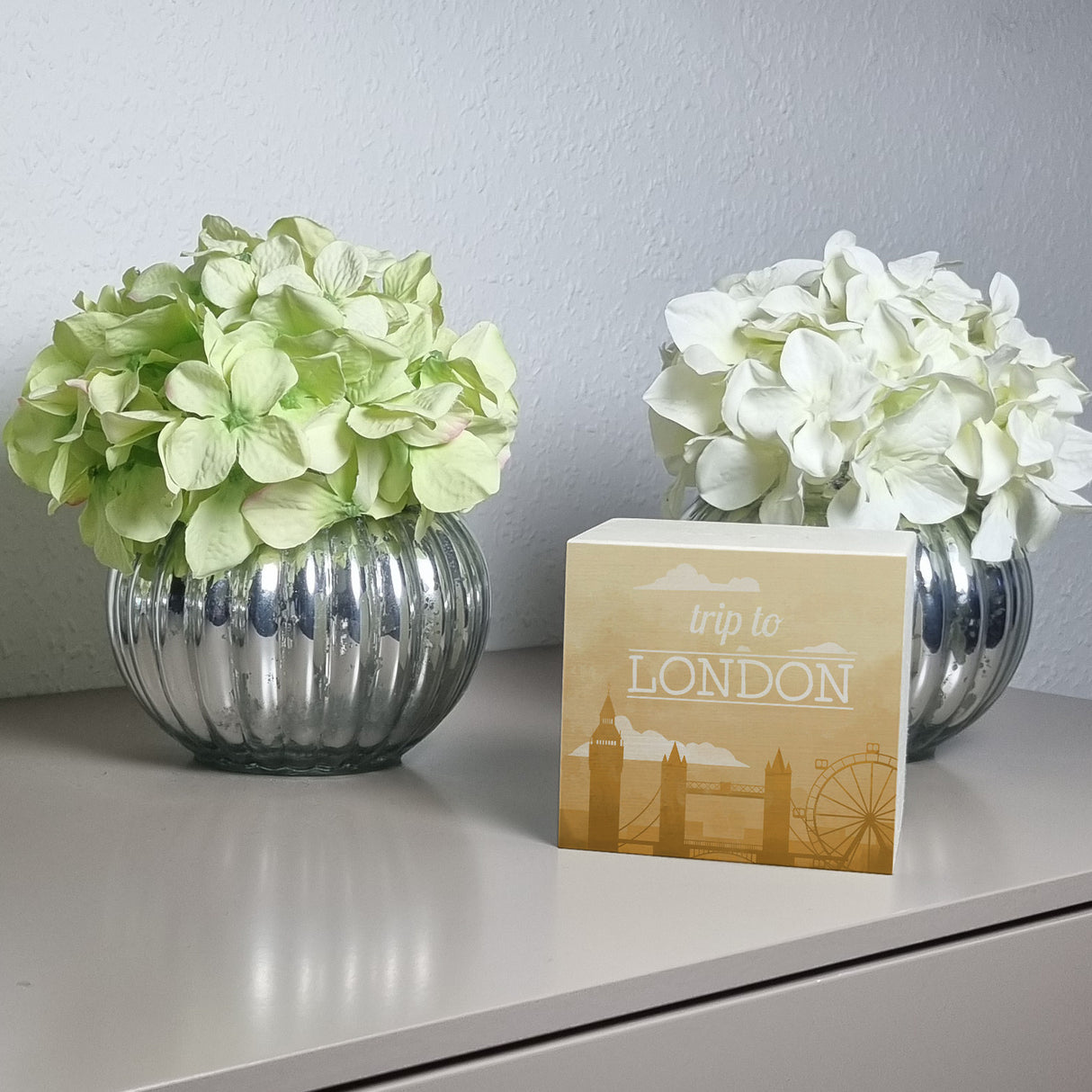 Spardose mit schönem Motiv und Text - Trip to London