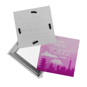 Spardose mit schönem Motiv und Text - Trip to Tokyo in pink