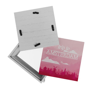 Spardose mit schönem Motiv und Text - Trip to Amsterdam