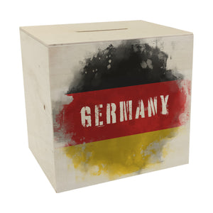 Spardose mit Deutschland-Flagge im Used Look - Sparschwein für Urlauber