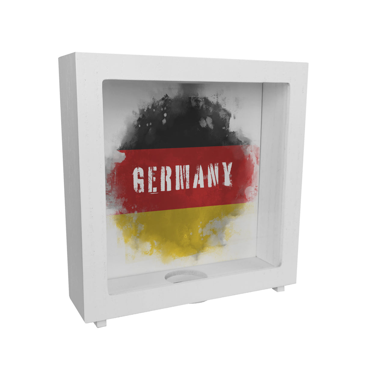 Spardose mit Deutschland-Flagge im Used Look - Sparschwein für Urlauber