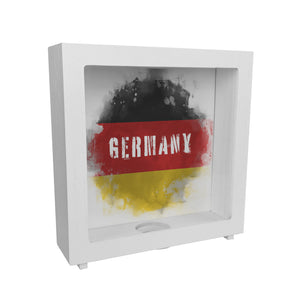 Spardose mit Deutschland-Flagge im Used Look - Sparschwein für Urlauber
