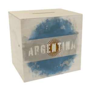 Spardose mit Argentinien-Flagge im Used Look - Sparschwein für Urlauber