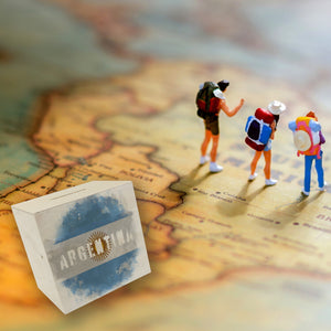 Spardose mit Argentinien-Flagge im Used Look - Sparschwein für Urlauber