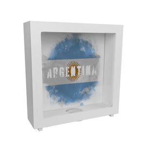Spardose mit Argentinien-Flagge im Used Look - Sparschwein für Urlauber