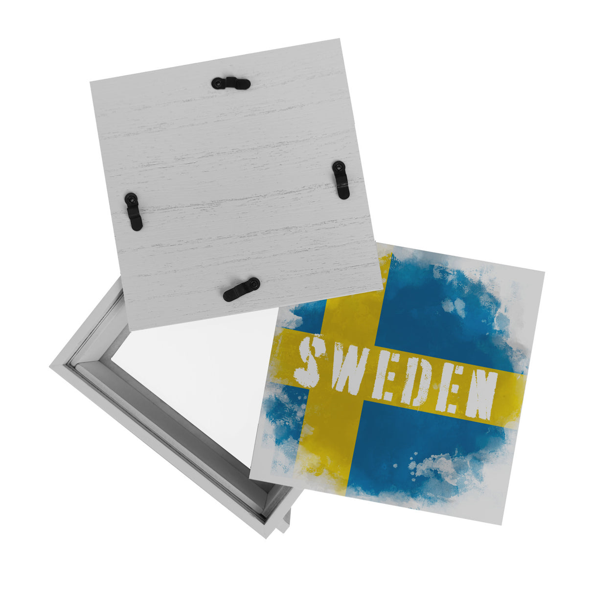 Spardose mit Schweden-Flagge im Used Look - Sparschwein für Urlauber