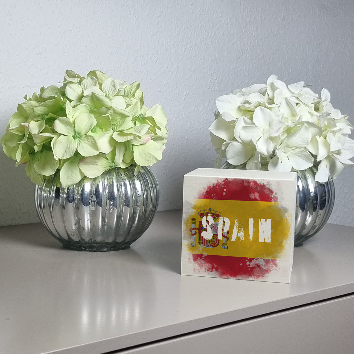 Spardose mit Spanien-Flagge im Used Look - Sparschwein für Urlauber