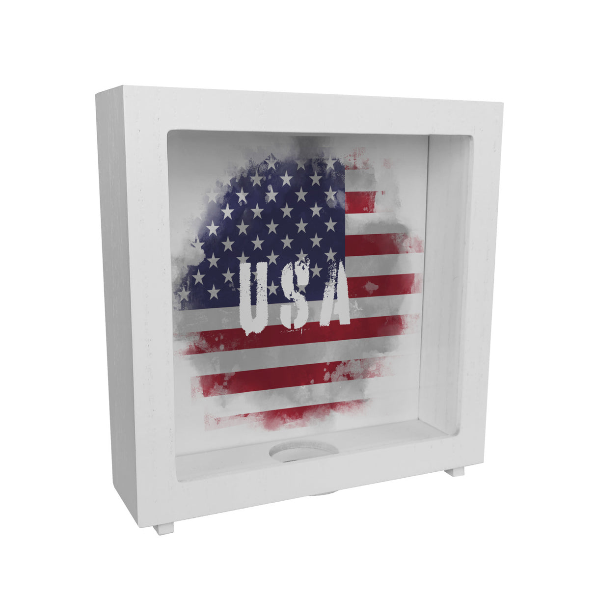 Spardose USA-Flagge im Used Look - Sparschwein für Urlauber