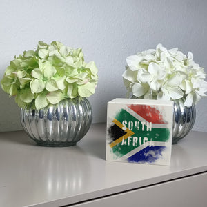 Spardose Südafrika-Flagge im Used Look - Sparschwein für Urlauber