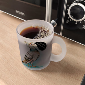 Kaffeebecher mit Tauben Motiv und witzigem Spruch für eine Diva