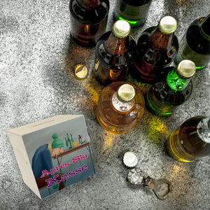 Spardose für die nächste Party mit lustigem Motiv und Spruch - Après-Ski Kasse