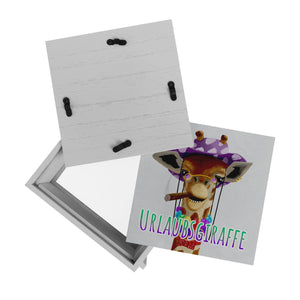 Spardose mit lustigem Tier und Text für Urlauber - Urlaubsgiraffe