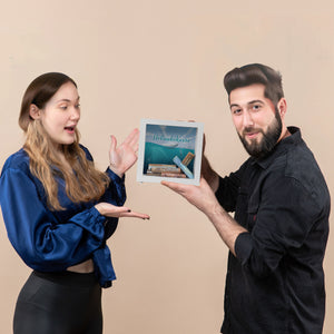 Spardose im Taucher-Design mit Boot und Text - Urlaubskasse
