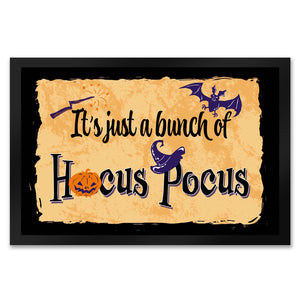 Fußmatte mit Halloween Motiv und Spruch - It's just a bunch of Hocus Pocus -