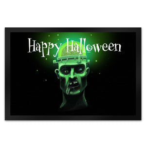 Fußmatte mit Zombie Motiv und Happy Halloween Schriftzug