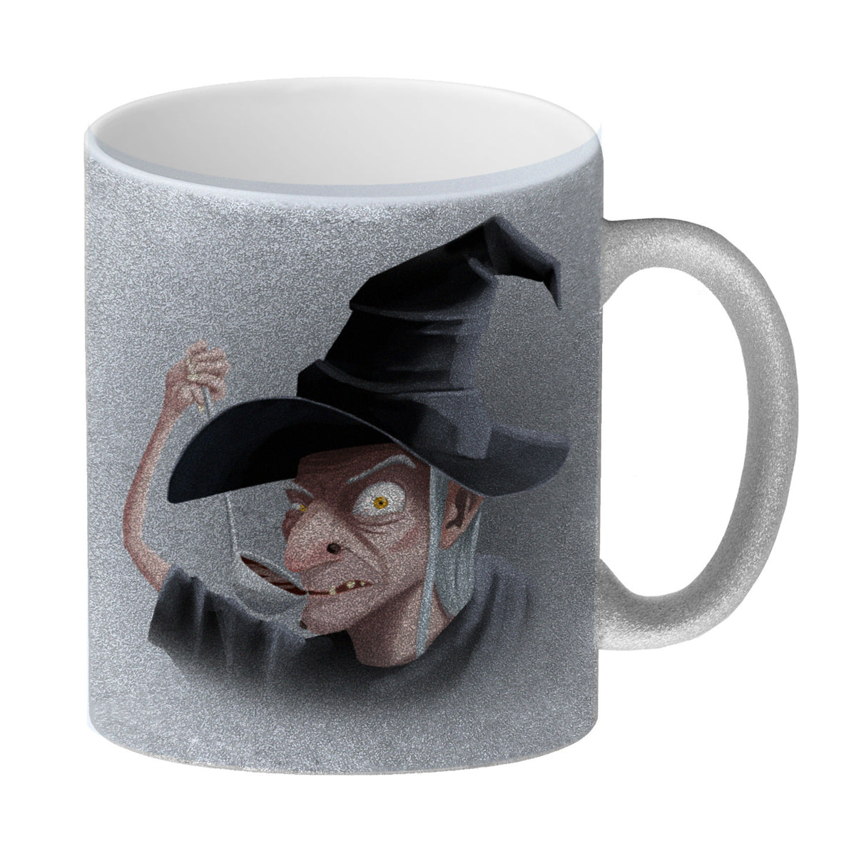 Kaffeebecher mit lustigem Motiv und Spruch - Auch Hexen brauchen Kaffee -